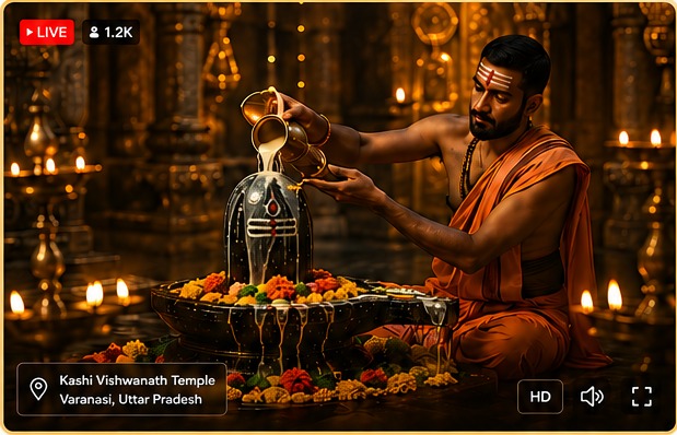 Live puja stream preview